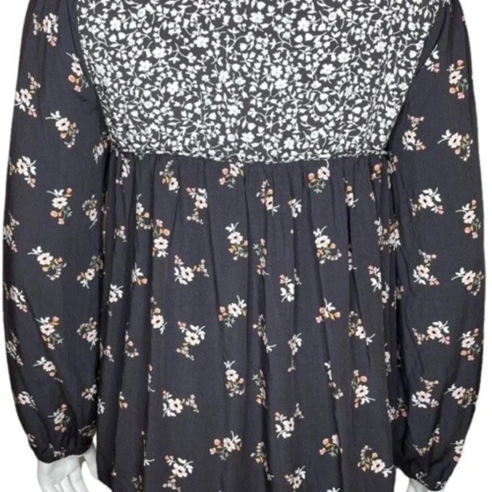 Matilda Jane Gray Floral Blouse - Picture 2 of 7
